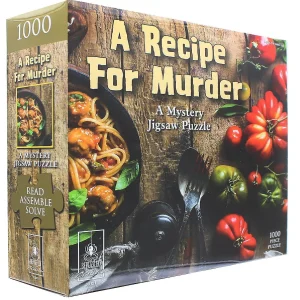 Oriental Trading Puzzles*A Recipe For Murder 1000 Piece Mystery Jigsaw Puzzle