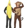 Adult Banana And Monkey Couple Costumes<Oriental Trading Fashion