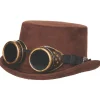 Adult Faux Suede Hat With Goggles<Oriental Trading Discount