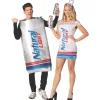 Adult Natural Light Beer Couple Costumes<Oriental Trading Fashion