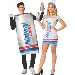 Adult Natural Light Beer Couple Costumes<Oriental Trading Fashion