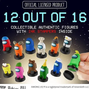 Oriental Trading Character Toys*Among Us Stampers 12Pk Crewmate Party Favor Cake Toppers Figure Set Pmi International