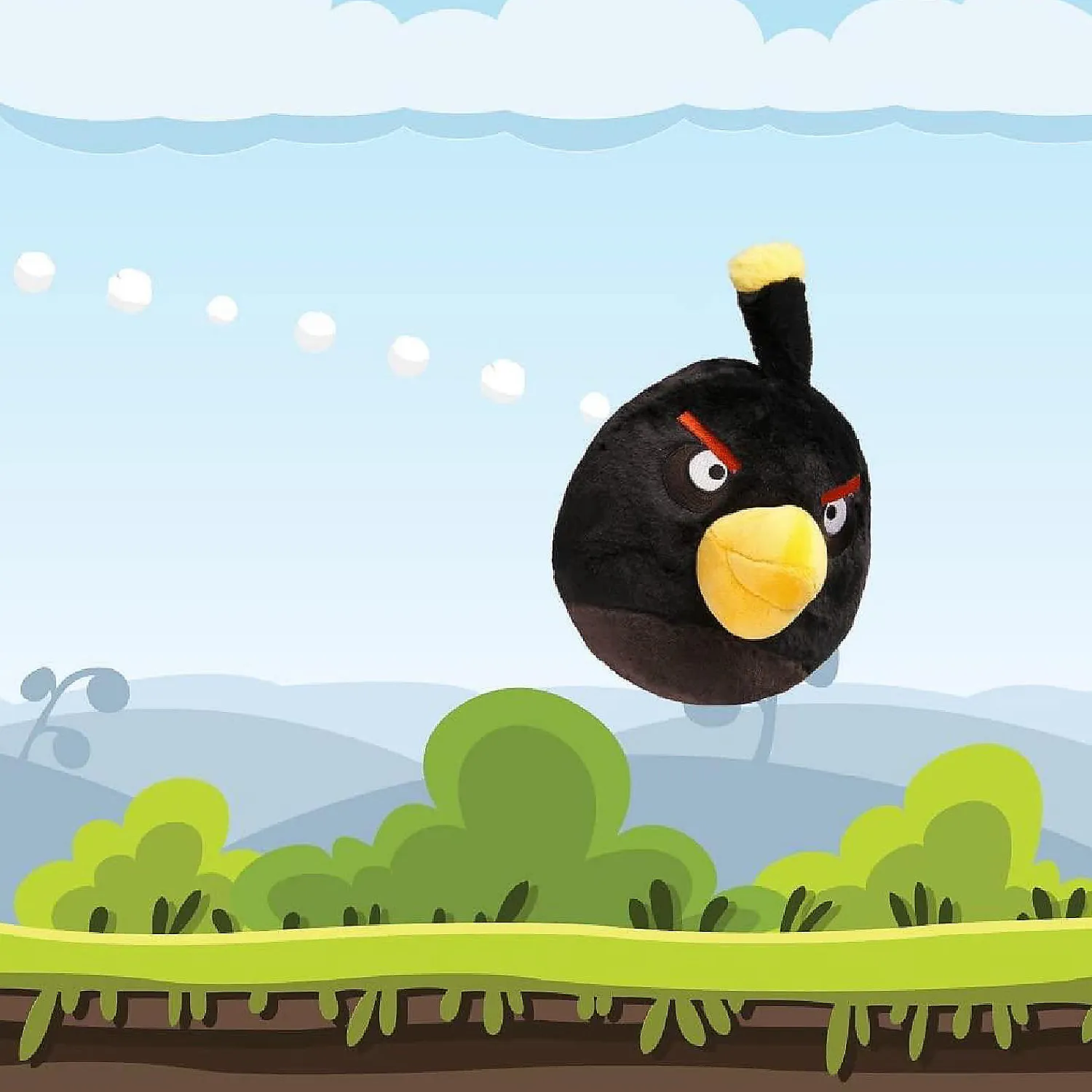 angry_birds_bomb_black_bi_1.webp Oriental Trading Character Toys*Angry Birds Bomb Black Bird Plush 8" Character Doll Soft Pillow Toy Mighty Mojo