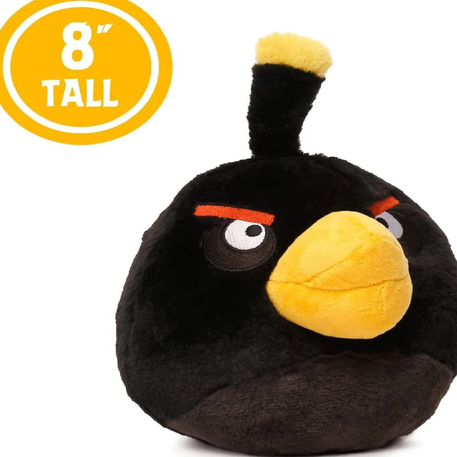angry_birds_bomb_black_bi_2.webp Oriental Trading Character Toys*Angry Birds Bomb Black Bird Plush 8" Character Doll Soft Pillow Toy Mighty Mojo