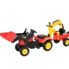 Aosom 3 In 1 Kids Ride On Bulldozer Excavator W/Cargo Trailer<Oriental Trading Flash Sale