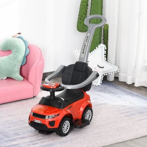 Aosom 3 In 1 Toddler Push Car W/Music Lights And Secure Bar 1-3Yr Red<Oriental Trading Hot