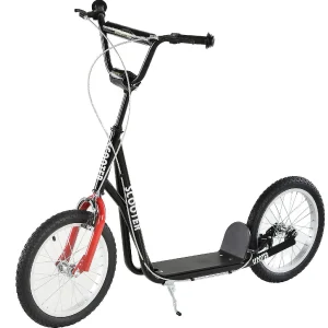 Aosom Kick Scooter W/Rear Dual Brakes 5Yr+ Black<Oriental Trading Cheap