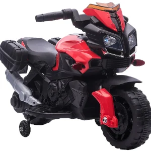 Aosom 6V Kids Motorcycle Dirt Bike Electric Battery Powered Ride On Toy Off Road Street Bike With Rechargeable Battery Pedal Headlights And Training Wheels Red<Oriental Trading Discount
