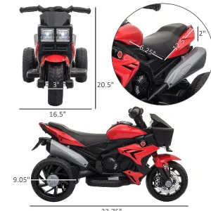 Aosom 6V Kids Motorcycle Electric Ride On W/ Music Red<Oriental Trading Cheap