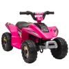 Aosom 6V Ride On Atv 4 Wheeler Electric Quad Vehicle W/Forward/ Reverse Switch 3-5Yrs Pink<Oriental Trading Best