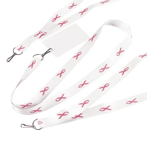 Oriental Trading Necklaces*Awareness Ribbon Badge Holder Lanyards - 12 Pc.