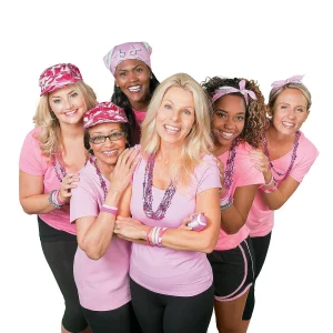 Oriental Trading Necklaces*Awareness Ribbon Bead Necklaces - 24 Pc.