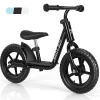 Babyjoy 11'' Kids Balance Bike W/ Footrest No Pedal Black<Oriental Trading Cheap