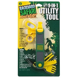Oriental Trading Play Sets*Backyard Safari Adventures 9-In-1 Utility Tool Field Tools Kids Outdoor Activity