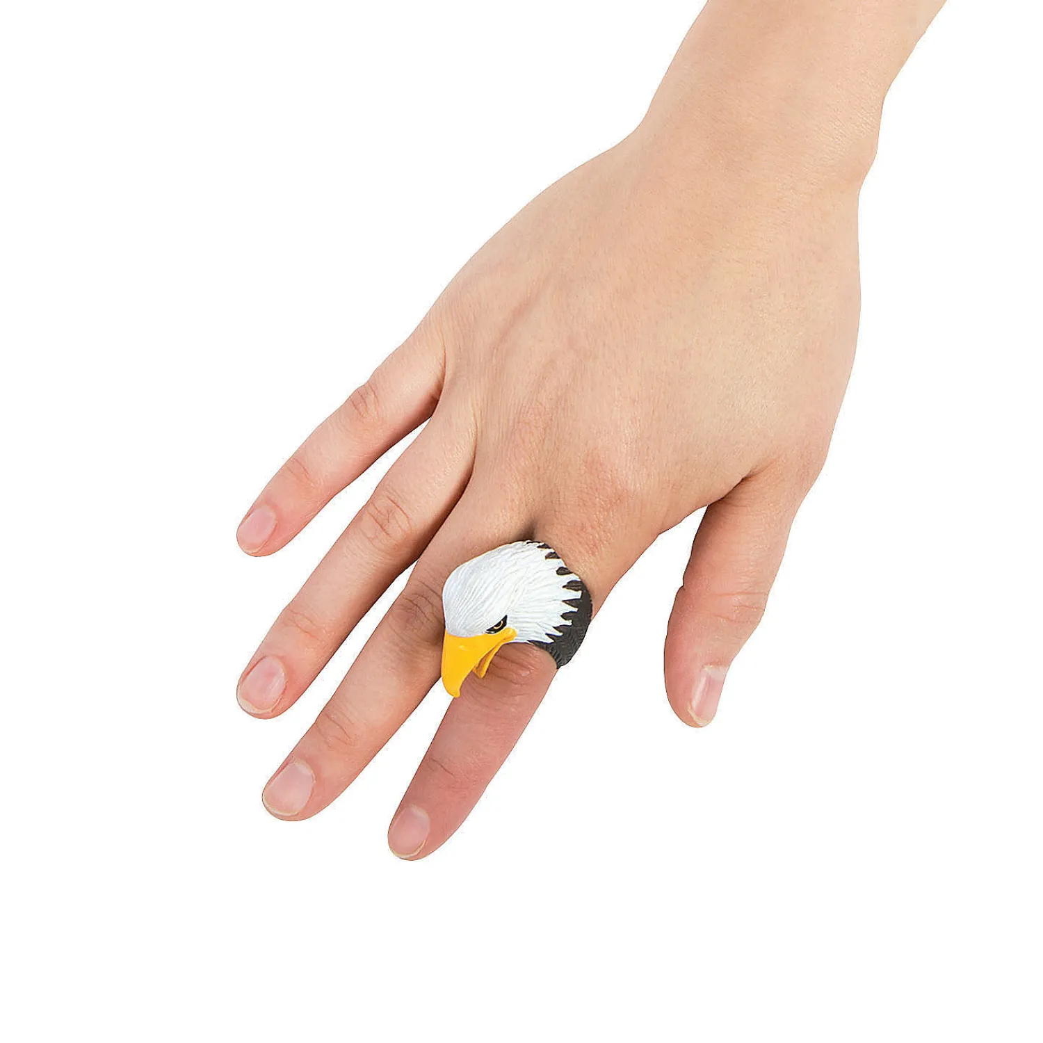 bald_eagle_finger_puppet__1.webp Oriental Trading Rings*Bald Eagle Finger Puppet Rings - 12 Pc.