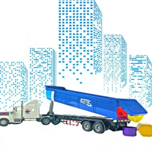 Oriental Trading Toy Cars*Big Daddy Big Rig Heavy Duty Tractor Trailer Transport Series Dump Truck Tractor Trailer Long Haul Dump Truck