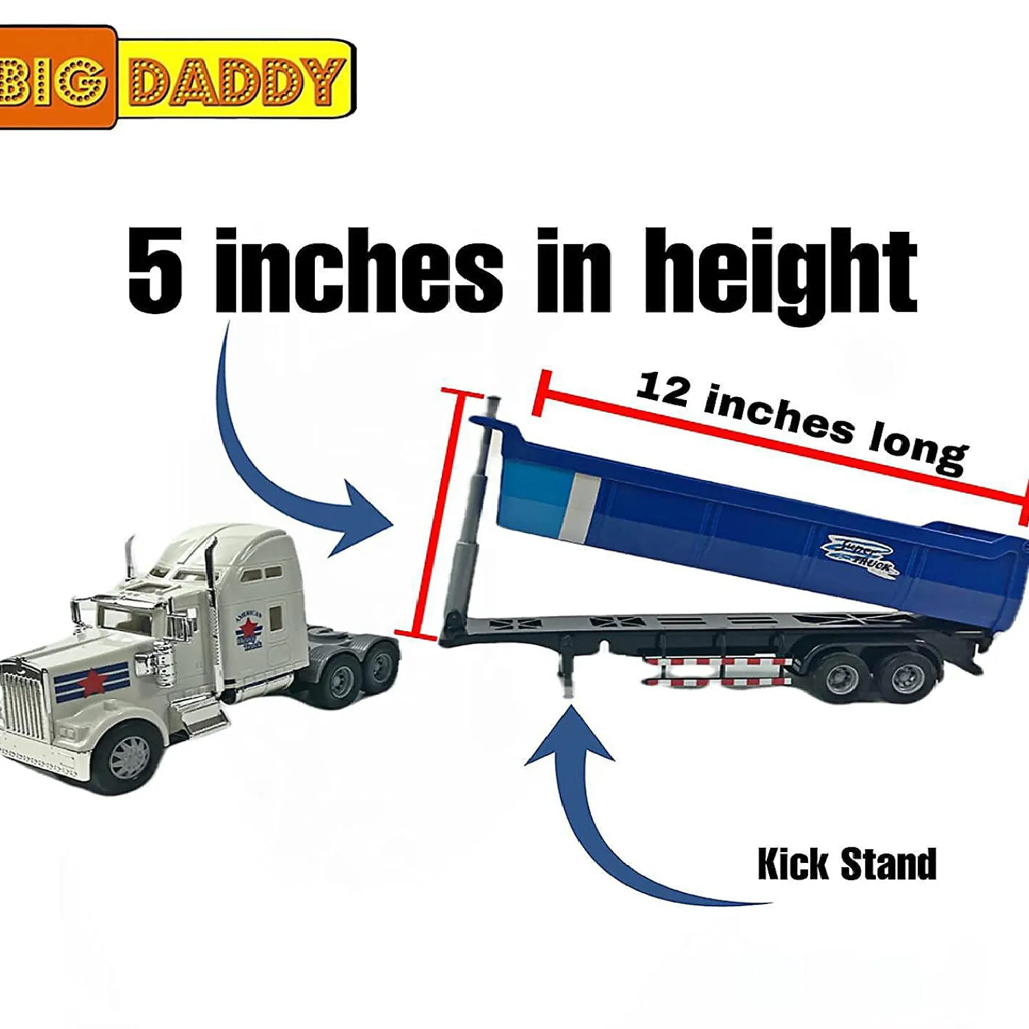 big_daddy_big_rig_heavy_d_1.webp Oriental Trading Toy Cars*Big Daddy Big Rig Heavy Duty Tractor Trailer Transport Series Dump Truck Tractor Trailer Long Haul Dump Truck