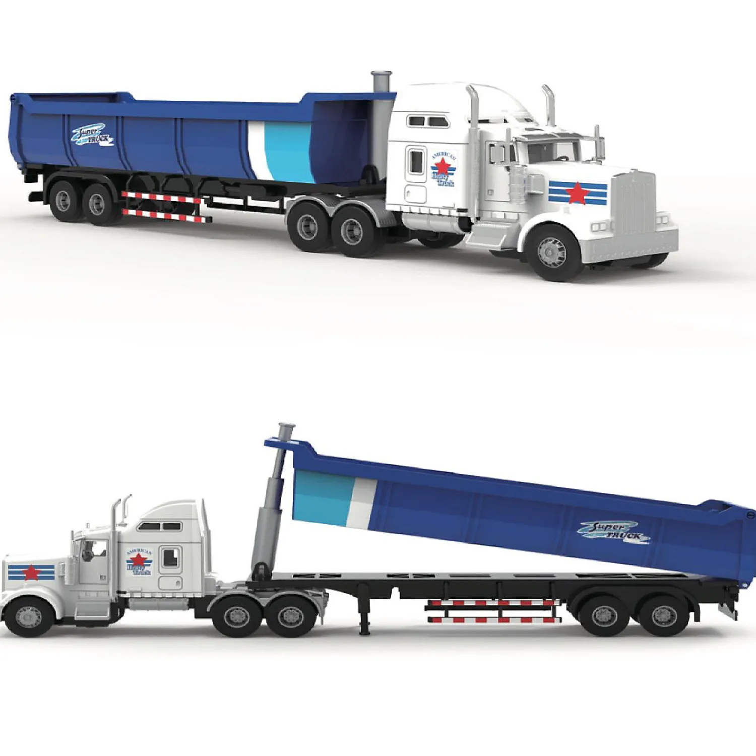 big_daddy_big_rig_heavy_d_3.webp Oriental Trading Toy Cars*Big Daddy Big Rig Heavy Duty Tractor Trailer Transport Series Dump Truck Tractor Trailer Long Haul Dump Truck