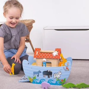 Oriental Trading Play Sets*Bigjigs Toys, Wooden Noah's Ark Playset