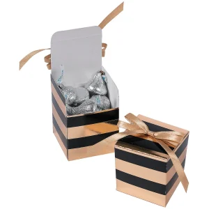 Black & Gold Favor Boxes - 24 Pc.<Oriental Trading Best Sale