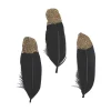 Black & Gold Glitter Feathers<Oriental Trading Discount