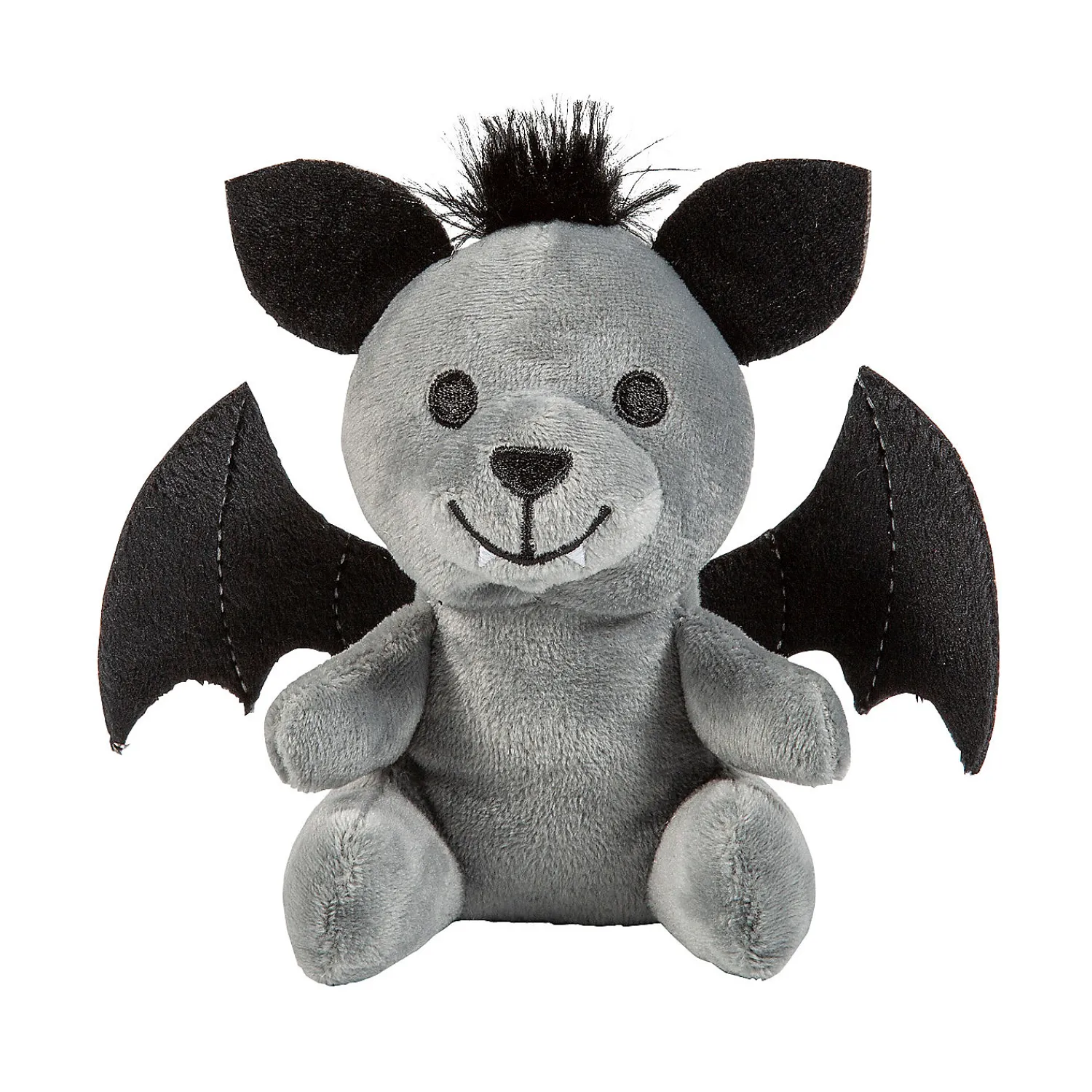 black__gray_bat_stuffed_b_0-1.webp Oriental Trading Stuffed Animals & Plush Toys*Black & Gray Bat Stuffed Bear - 12 Pc.
