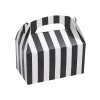 Black & White Striped Favor Boxes - 12 Pc.<Oriental Trading Store