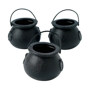 Black Cauldron Bpa-Free Plastic Candy Buckets - 12 Pc.<Oriental Trading Cheap