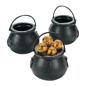 Black Cauldron Bpa-Free Plastic Candy Buckets - 12 Pc.<Oriental Trading Cheap