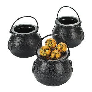Black Cauldron Bpa-Free Plastic Candy Buckets - 12 Pc.<Oriental Trading Fashion