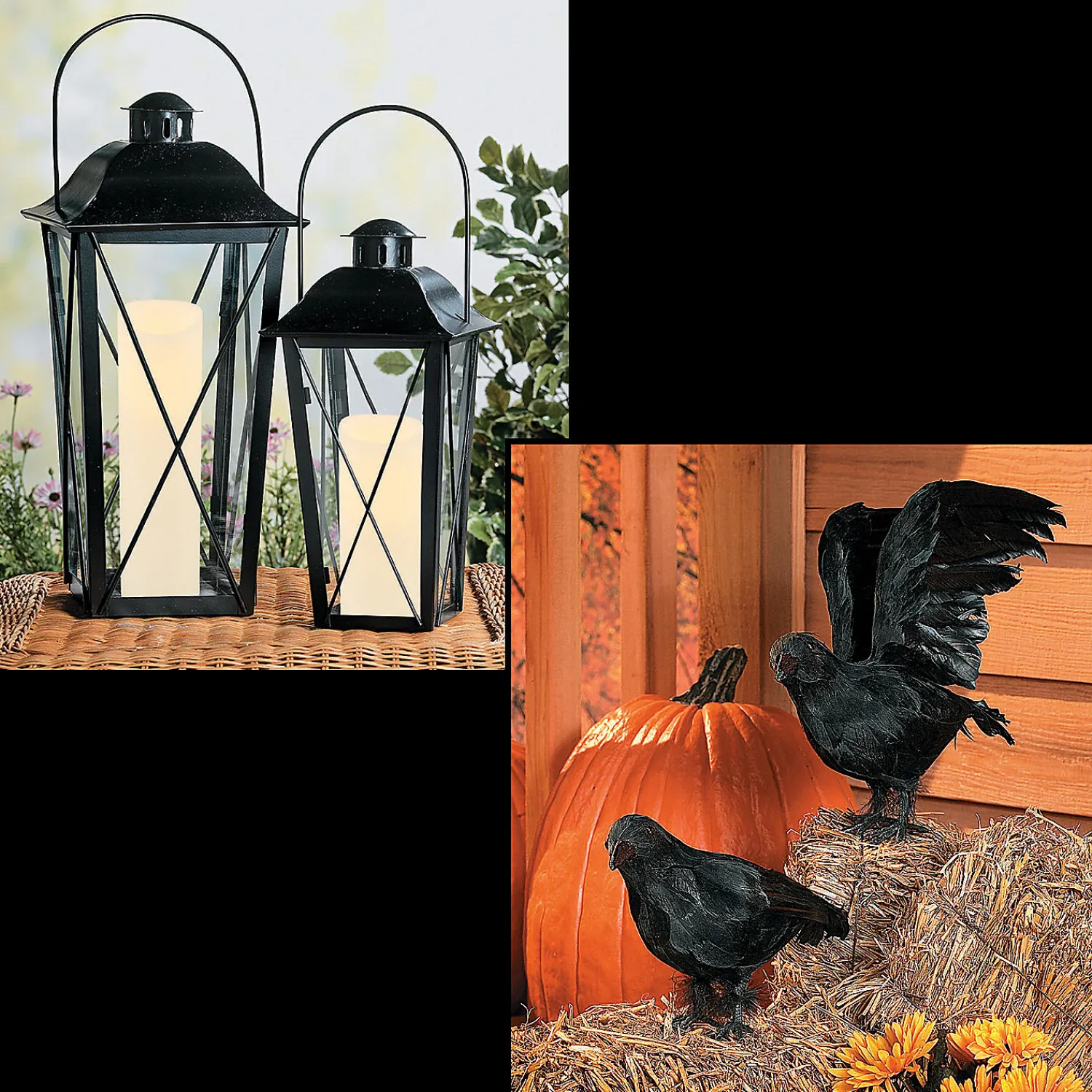 black_lanterns__crows_dec_0.webp Black Lanterns & Crows Decorating Kit - 4 Pc.<Oriental Trading Hot