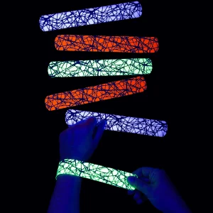 Black Light Slap Bracelets - 12 Pc.<Oriental Trading Online