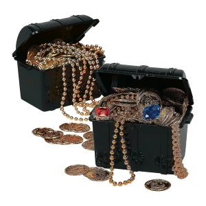 Black Pirate Chests - 12 Pc.<Oriental Trading Sale