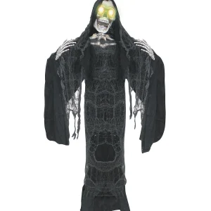 Black Reaper With Moving Mouth Halloween Decoration<Oriental Trading Cheap