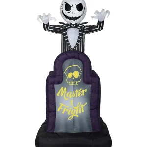42" Blow Up Inflatable Nightmare Before Christmas Master Of Fright Jack Skellington Halloween Outdoor Yard Decoration<Oriental Trading Online