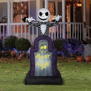 42" Blow Up Inflatable Nightmare Before Christmas Master Of Fright Jack Skellington Halloween Outdoor Yard Decoration<Oriental Trading Online