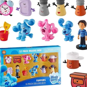 Oriental Trading Character Toys*Blues Clues Pencil Toppers 12Pk Josh Tickety Tock Paprika Magenta Pail Pmi International
