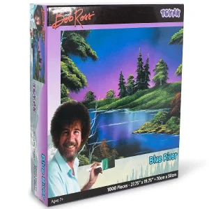 Oriental Trading Puzzles*Bob Ross Blue River Nature Puzzle 1000 Piece Jigsaw Puzzle