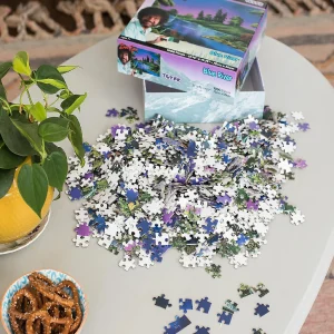 Oriental Trading Puzzles*Bob Ross Blue River Nature Puzzle 1000 Piece Jigsaw Puzzle