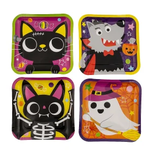 Boo Crew Halloween Party Square Paper Dinner Plates - 8 Ct.<Oriental Trading Sale
