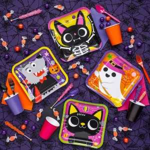 Boo Crew Halloween Party Square Paper Dinner Plates - 8 Ct.<Oriental Trading Sale
