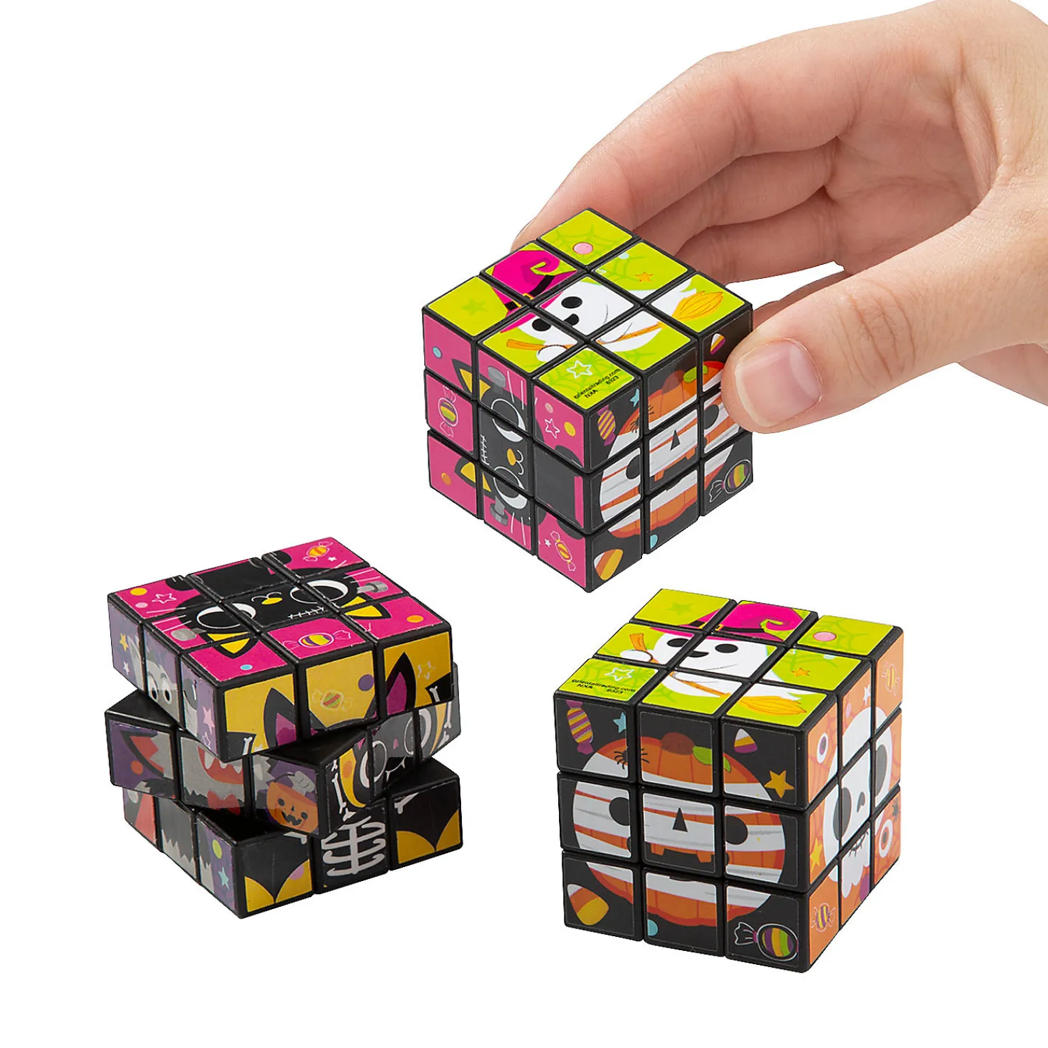 boo_crew_mini_puzzle_cube_0.webp Boo Crew Mini Puzzle Cubes - 12 Pc.<Oriental Trading Fashion