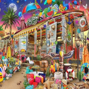 Oriental Trading Puzzles*Brain Tree - Beach Fantasy 1000 Piece Puzzle For Adults 27.5"Lx19.5"W