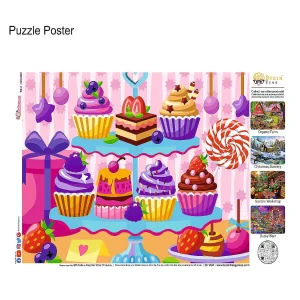 Oriental Trading Puzzles*Brain Tree-Cake World 500 Piece Jigsaw Puzzles For Adults19.5