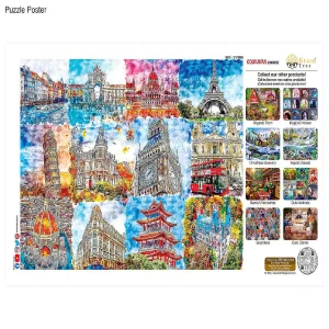 Oriental Trading Puzzles*Brain Tree-Colorful Wonders 1000 Piece Puzzle For Adults 27.5
