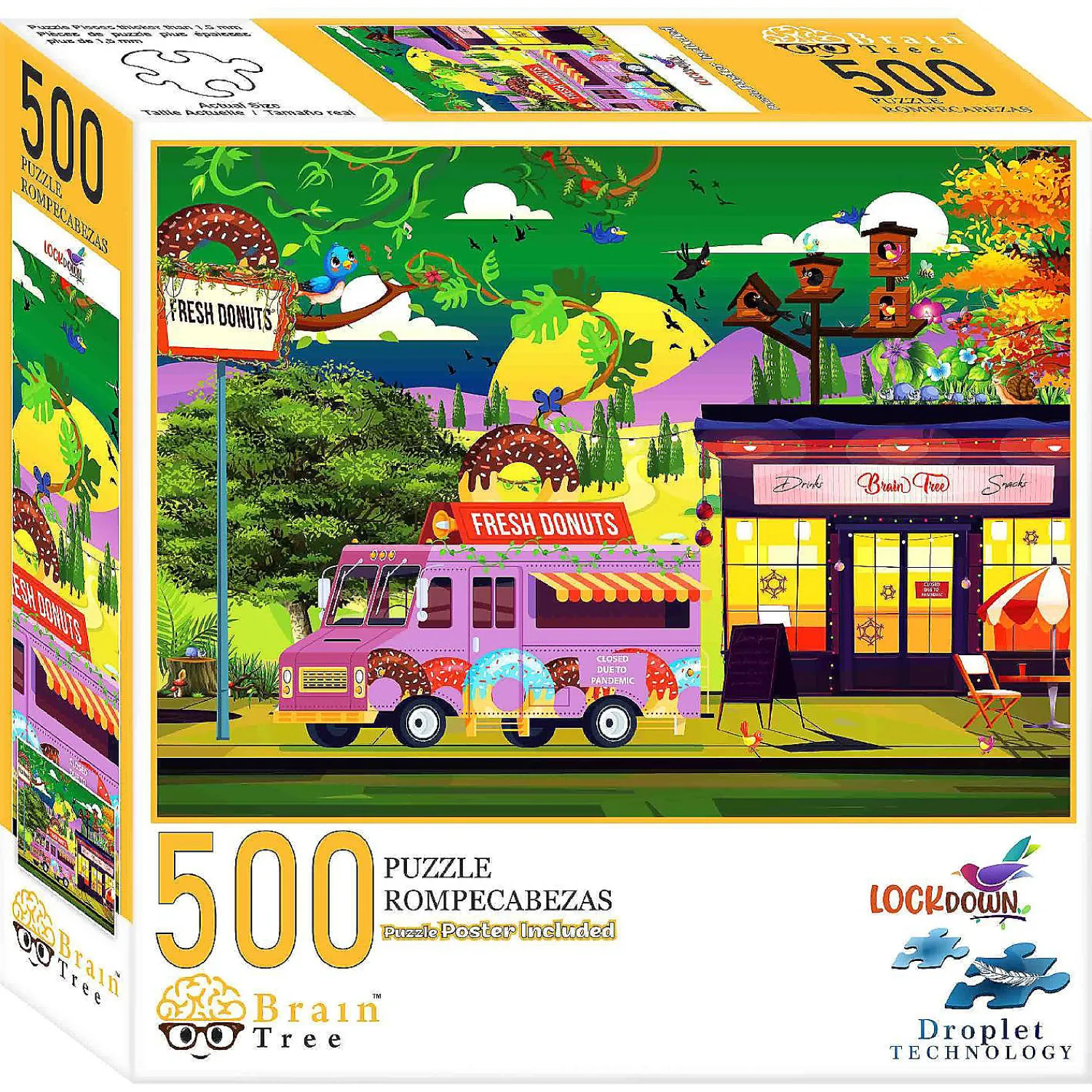 brain_treelockdown__piece_1.webp Oriental Trading Puzzles*Brain Tree-Lockdown 500 Piece Jigsaw Puzzles For Adults19.5"Lx14.5"W