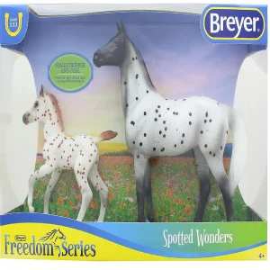 Oriental Trading Play Sets*Breyer Freedom Series 1:12 Scale Model Horse Set Spotted Wonders