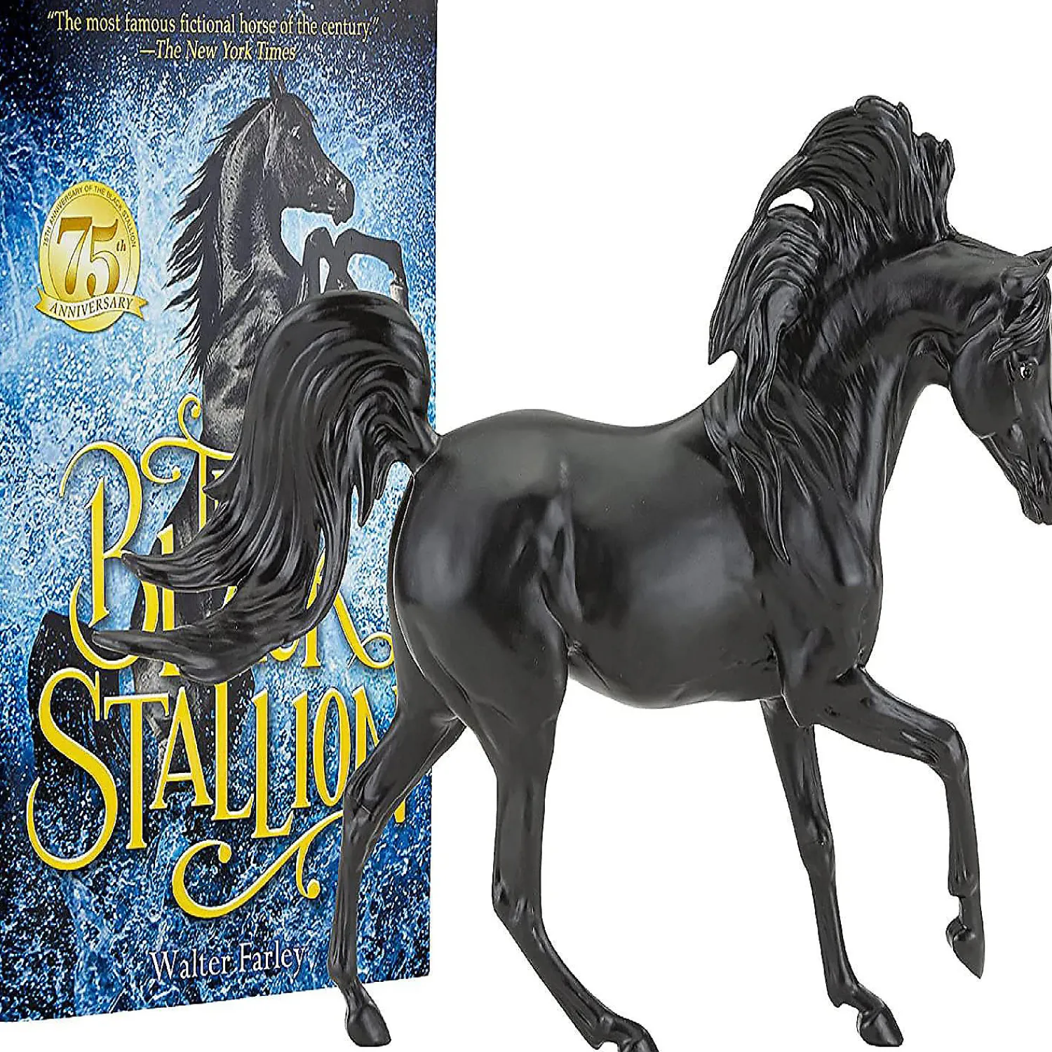 breyer_the_black_stallion_0.webp Oriental Trading Character Toys*Breyer The Black Stallion Model Horse And Book Set