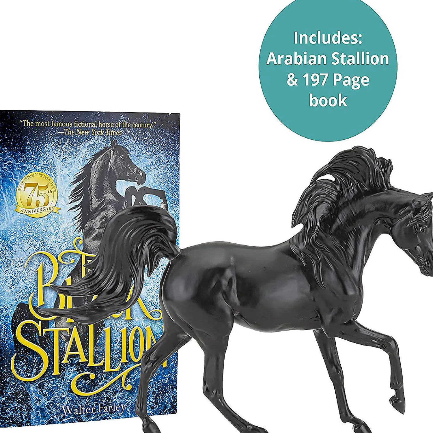 breyer_the_black_stallion_3.webp Oriental Trading Character Toys*Breyer The Black Stallion Model Horse And Book Set