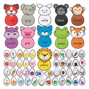 Oriental Trading Games*Build An Animal Color Match Game